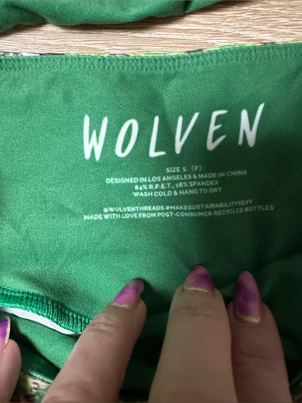 Wolven Fauna Green Mandala Matching Set Halter Keyhole Top & Flare Pants S NWOT - Picture 2 of 4